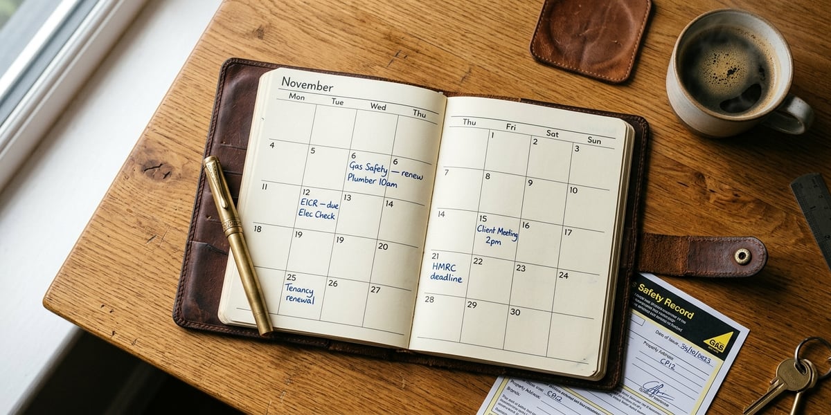 London landlord compliance calendar for 2026