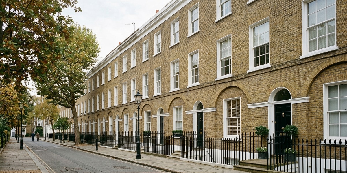 Section 8 notice guide for London landlords after Section 21 abolition, a handsome London period rental terrace exterior